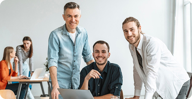 Team members collaborating